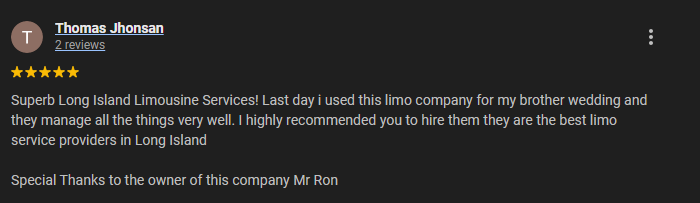 Wedding Limo Service